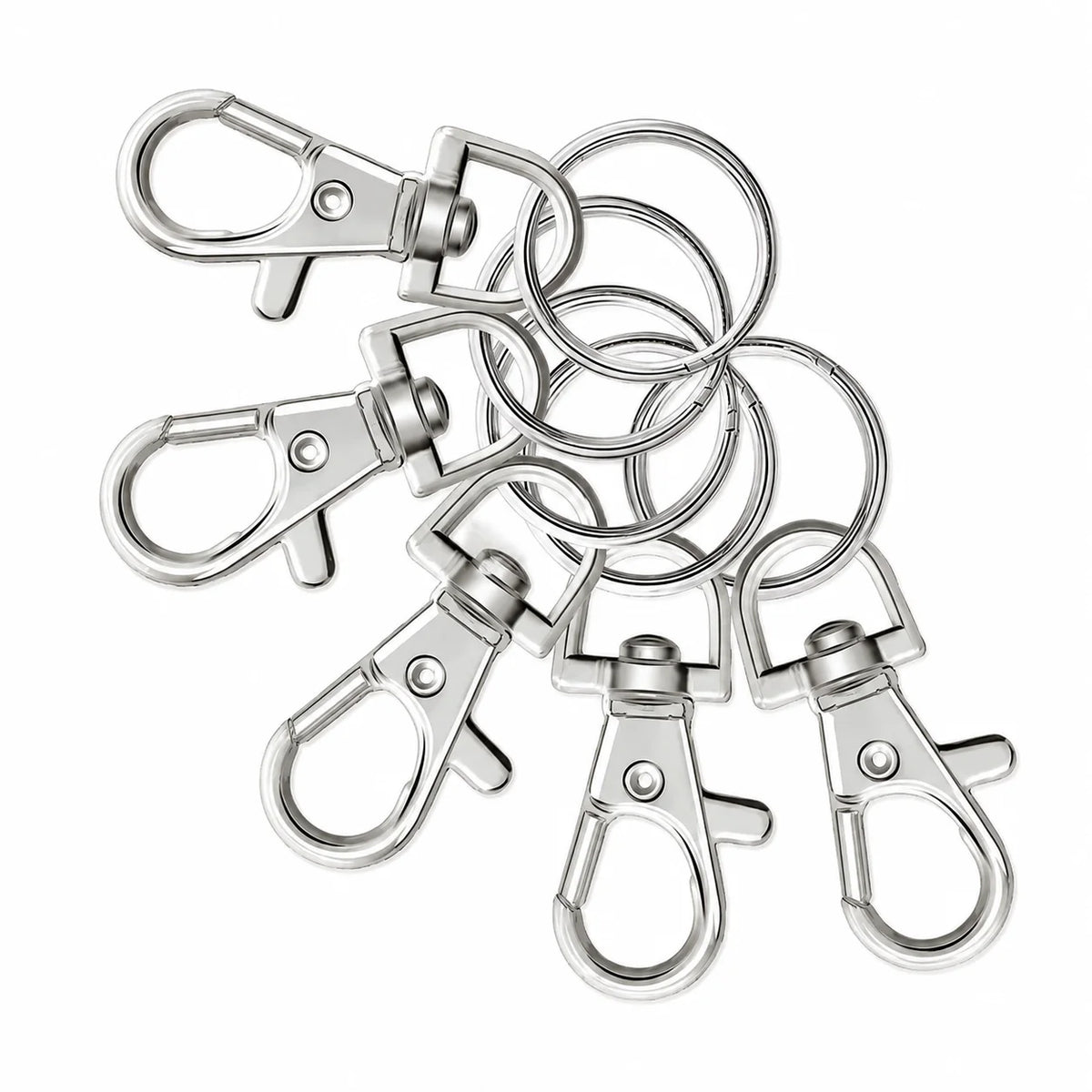 Keychain Set with Swivel Lobster Clasps 5 Pieces – Keychain Making Supplies