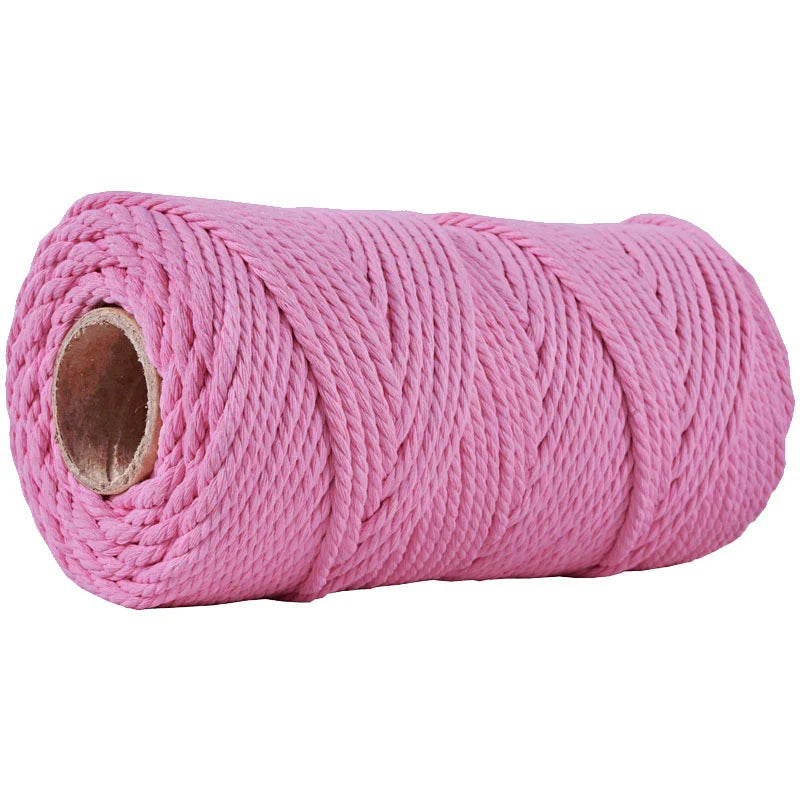 Macrame Cord 3mm – Cotton Cord for Macramé, Crochet & DIY Crafts