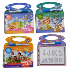 Magic Water Book with doodle boards and magic water pen for kids’ painting and coloring