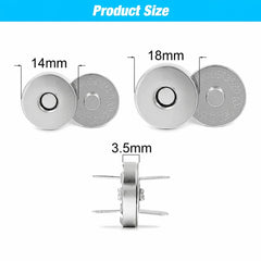 5 pieces magnetic buttons for bags magnetic snap fasteners for handbags purses wallets pouches and DIY sewing crafts