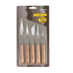 Marie’s 5 piece stainless steel palette knife set for oil and acrylic painting and color mixing
