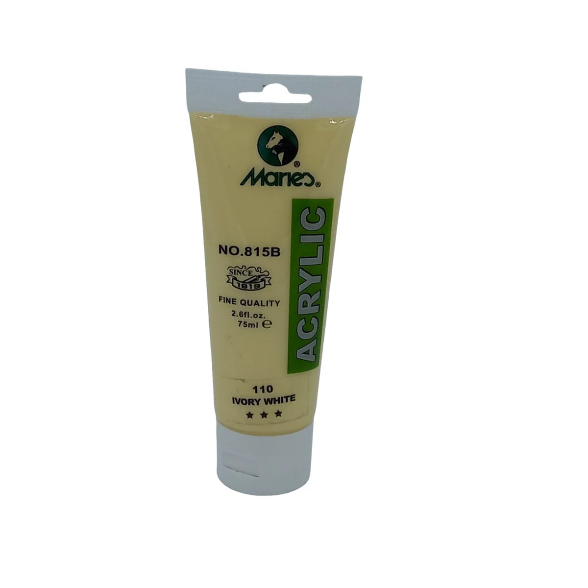 Marie's Acrylic Paint color tube 75ml in shade 110 Ivory White