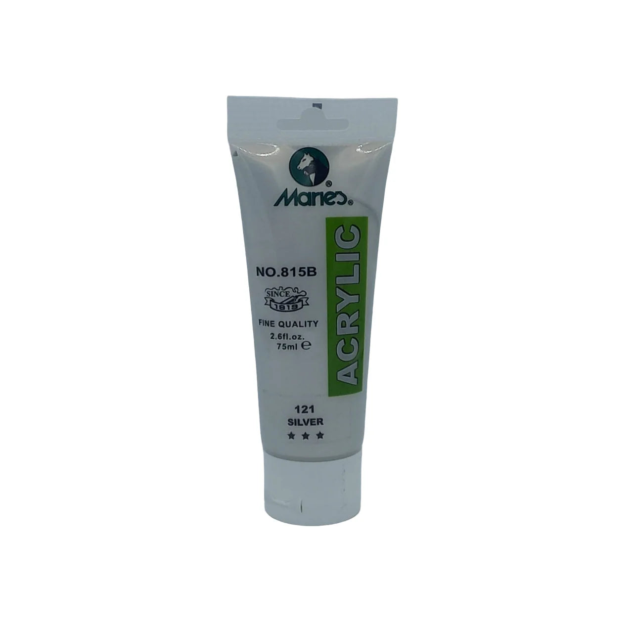 Marie's Acrylic Paint 75ml tube in shade 121 Silver
