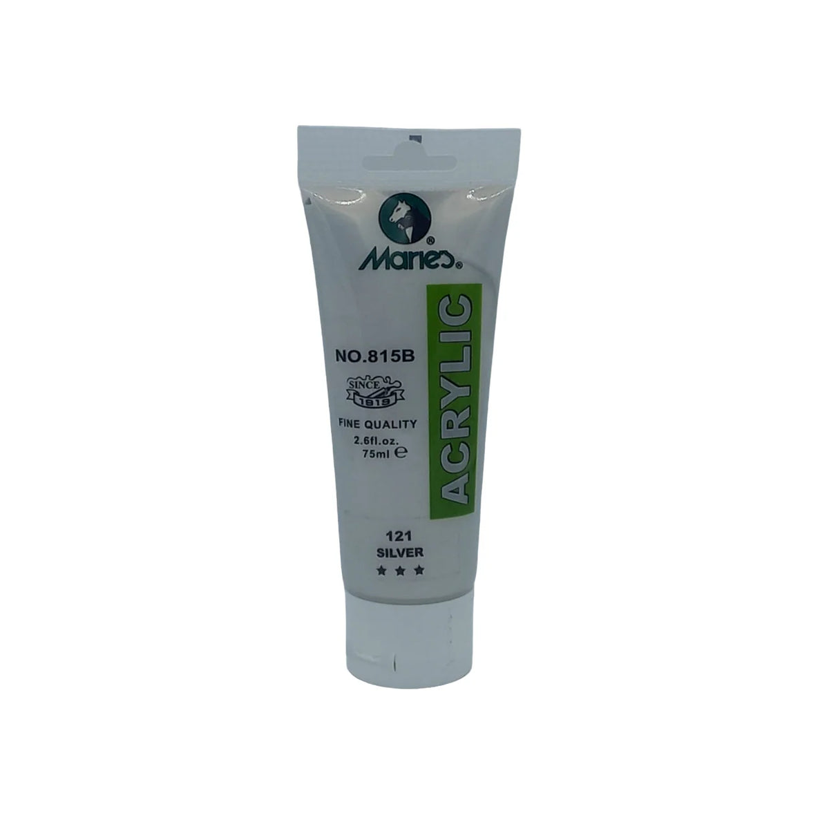 Marie's Acrylic Paint 75ml tube in shade 121 Silver