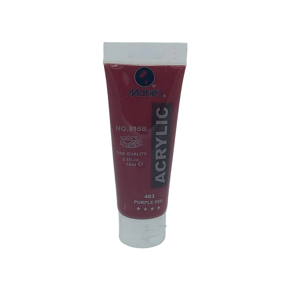 Marie Color Marie's Acrylic Paint Color Tube 75ml – 403 Purple Red – Funoon Stationers