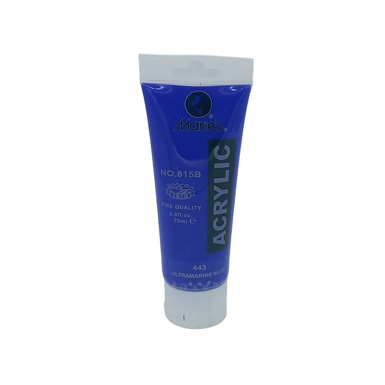 Marie’s Acrylic Paint 75ml tube in 443 Ultramarine color for acrylic painting
