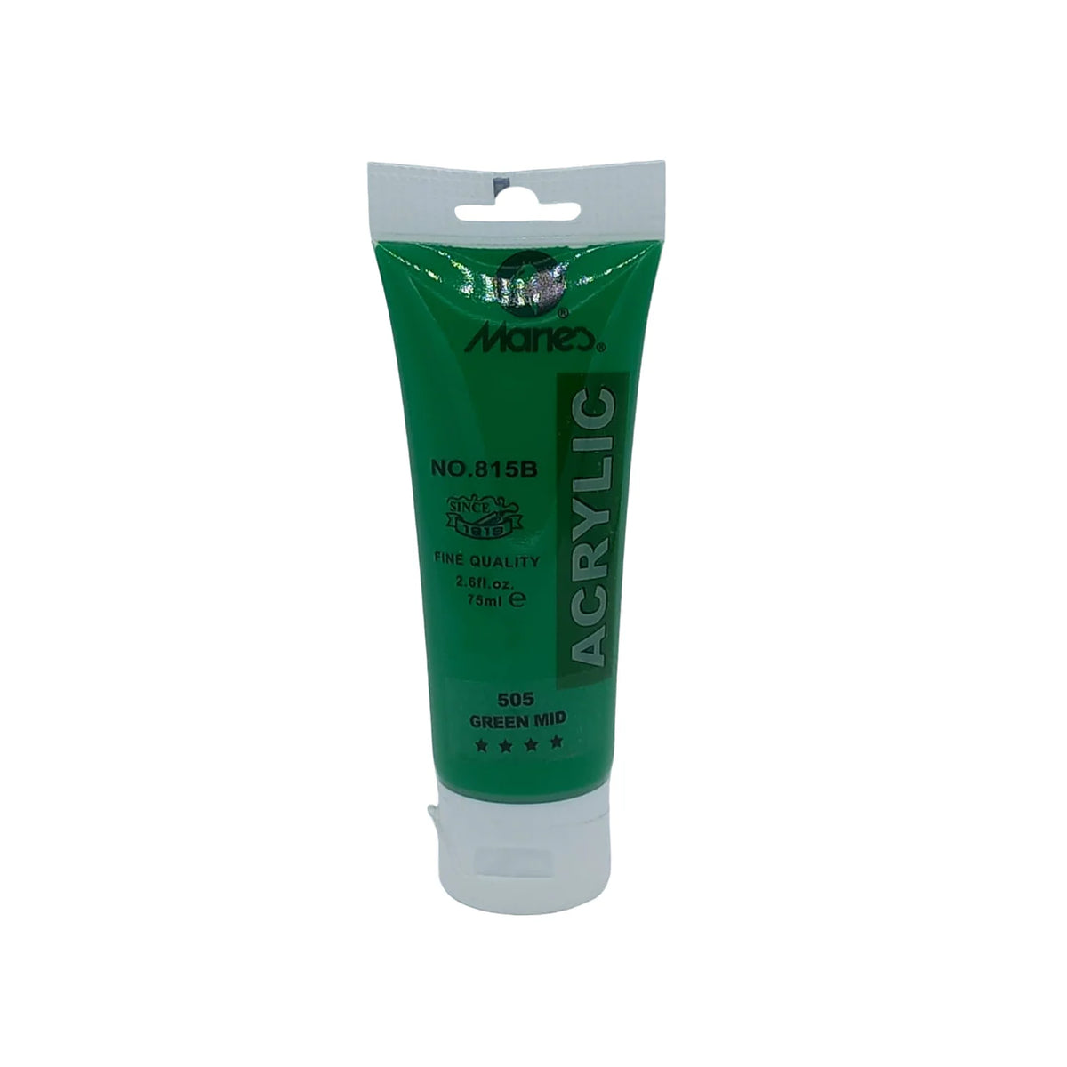 Marie’s Acrylic Paint 75ml tube in 505 Green Mid color for acrylic painting
