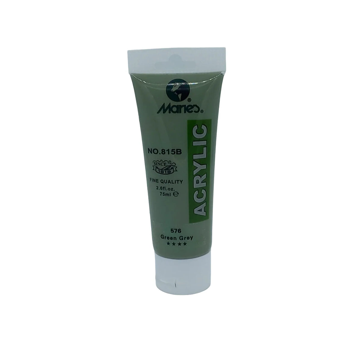 Marie's 75ml Green Grey acrylic paint tube for painting and art projects