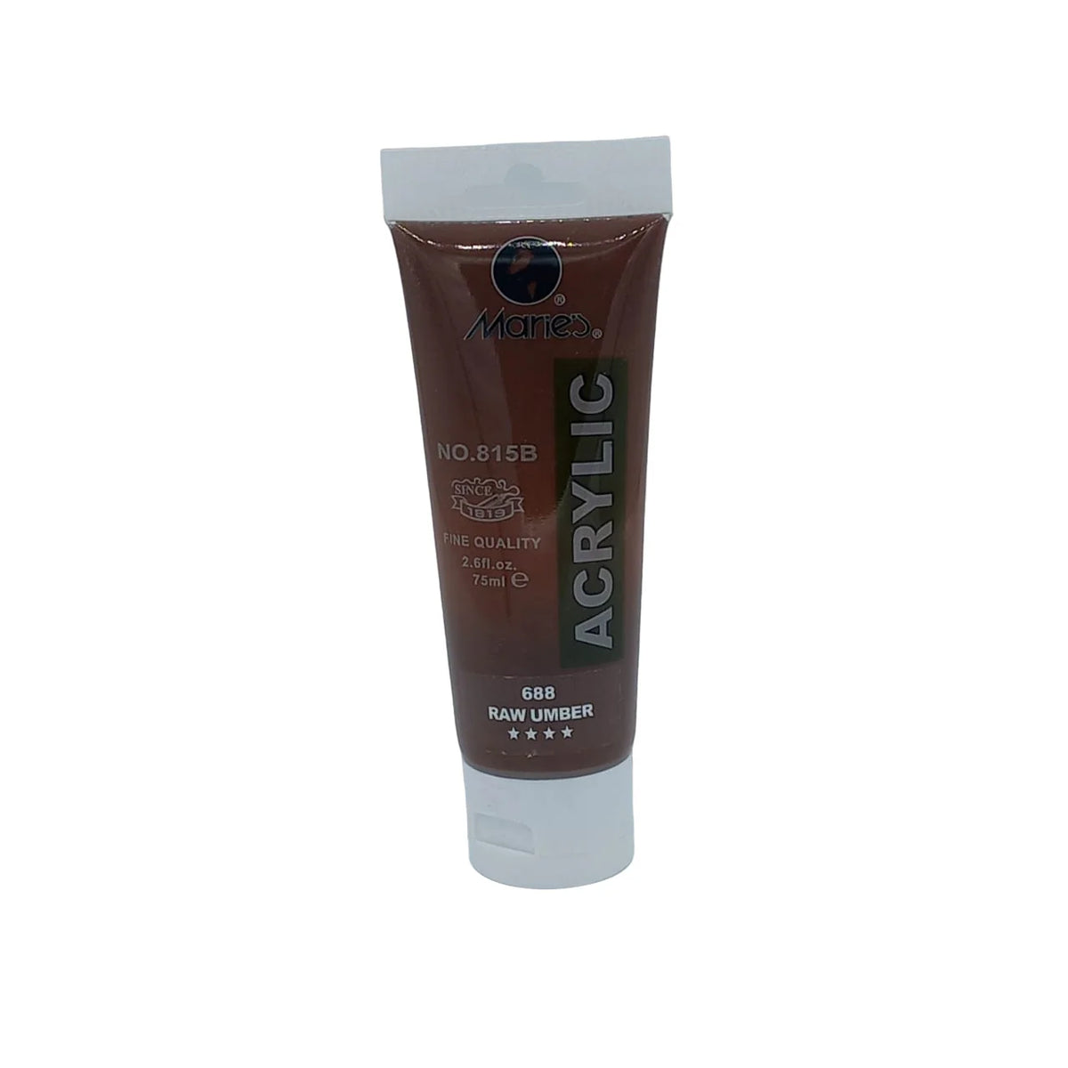 Marie's Acrylic Paint 75ml tube in shade 688 Raw Umber