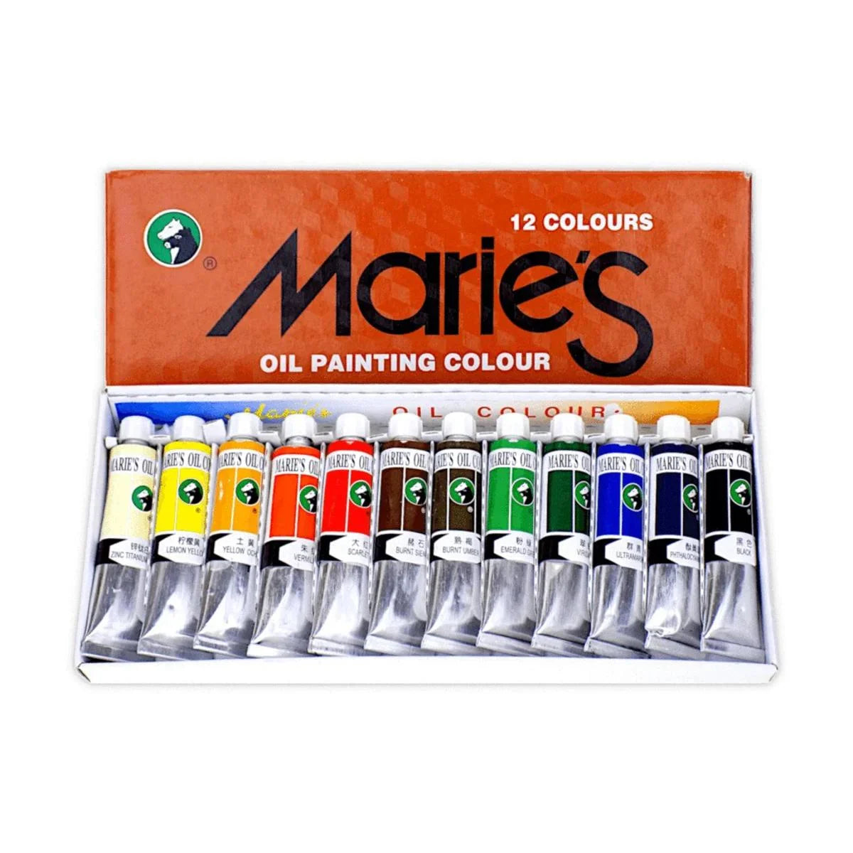 Marie Color Marie’s Oil Paint Colors 12ml – Pack of 12 – Funoon Stationers