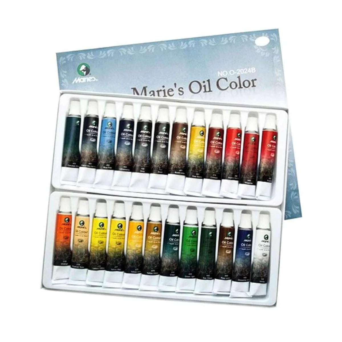 Marie’s oil paint color set pack of 24 tubes 12ml each for canvas and fine art painting