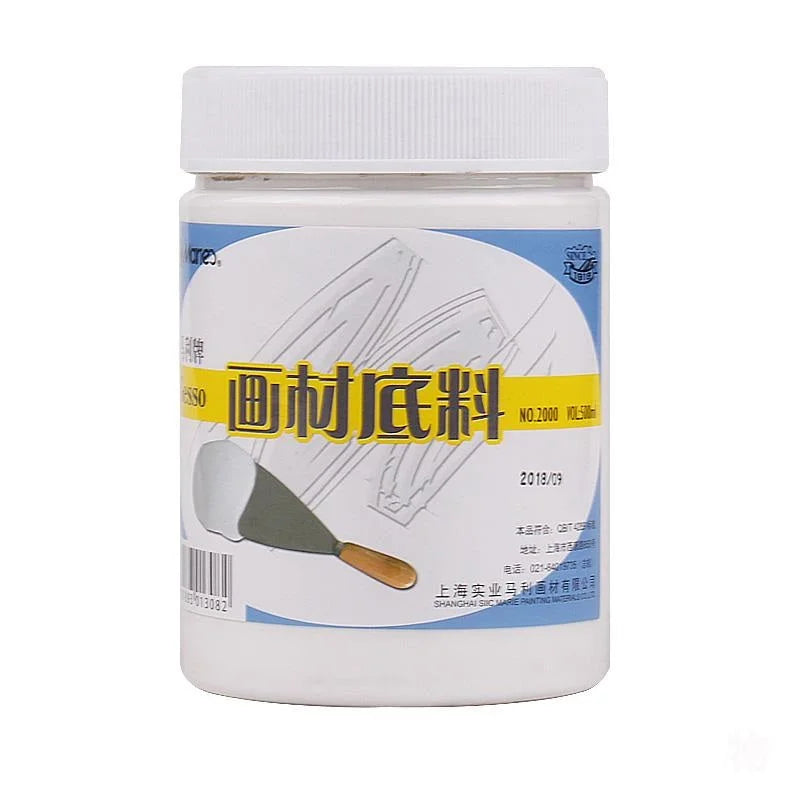 Maries Gesso Primer 500ml for Artists Acrylic Canvas Preparation