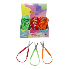 Mini loop scissors 5.5 inch colorful for children and teens crafts and school projects