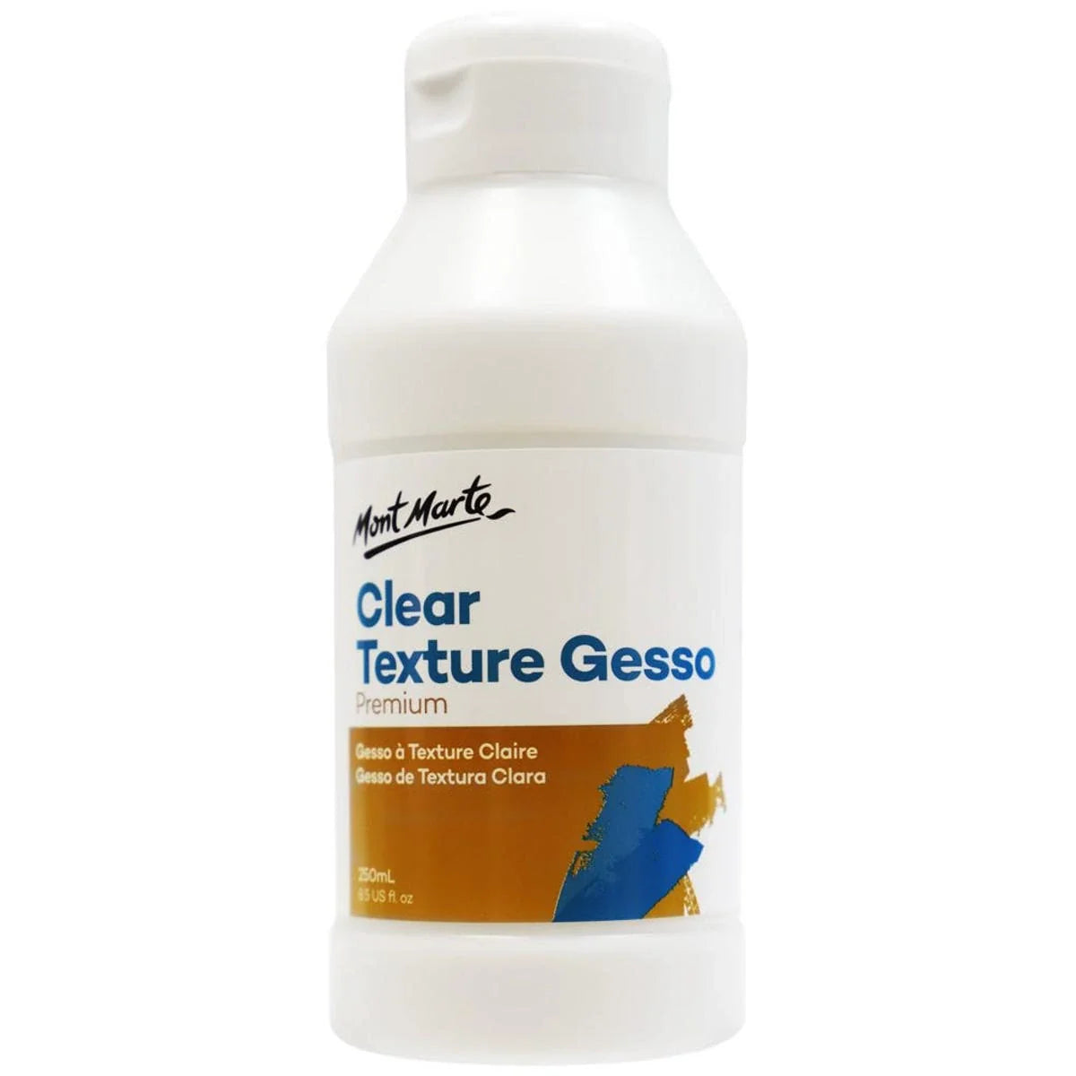 Mont Marte 250ml clear texture gesso for priming and texturing surfaces for painting