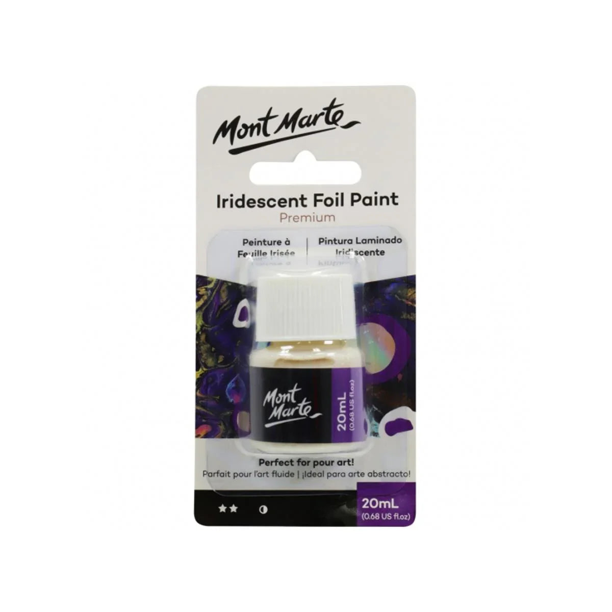 Mont Marte Foil Paint Iridescent – 20ml