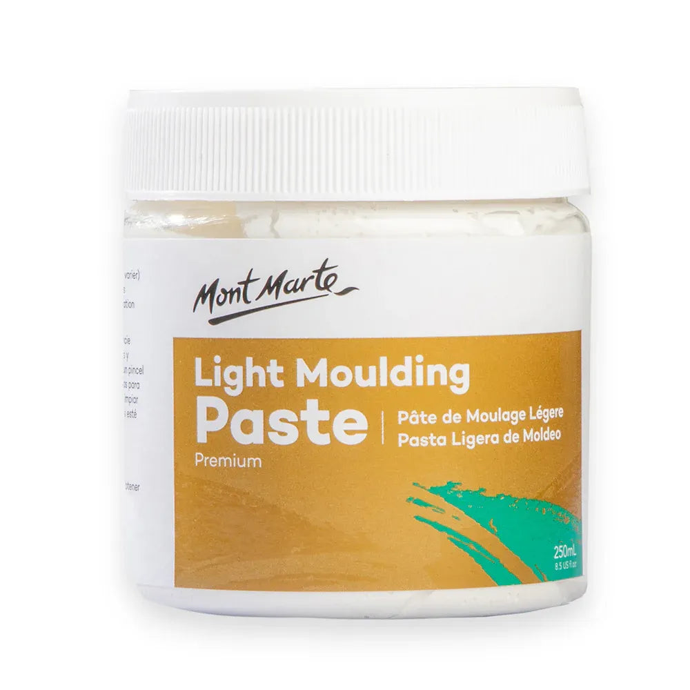 Mont Marte light moulding paste premium 250ml for 3D textures and mixed media art