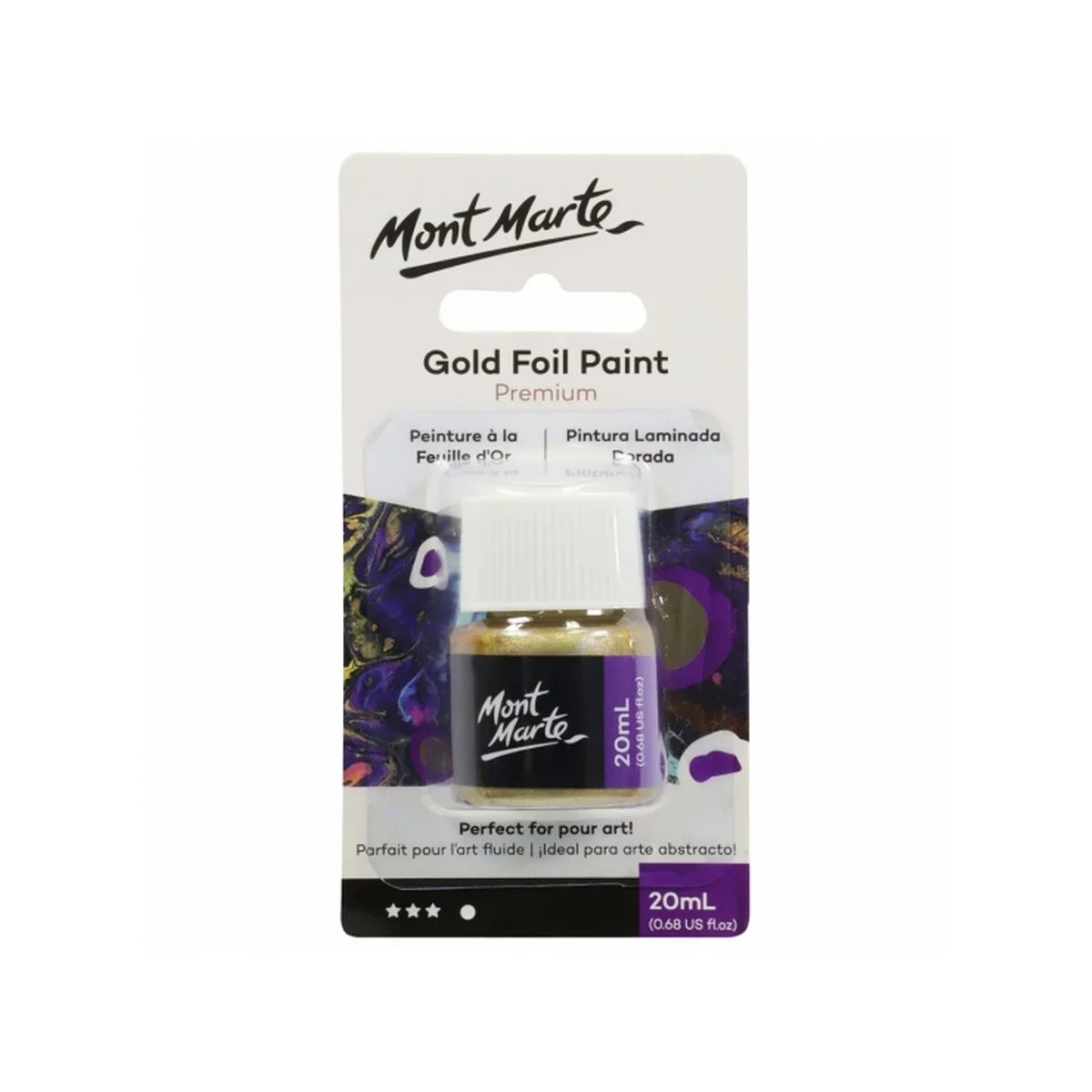 Mont Marte Foil Paint Gold – 20ml
