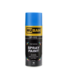 Mubah spray paint No.15 sky blue 400ml for crafts wood metal and decoration