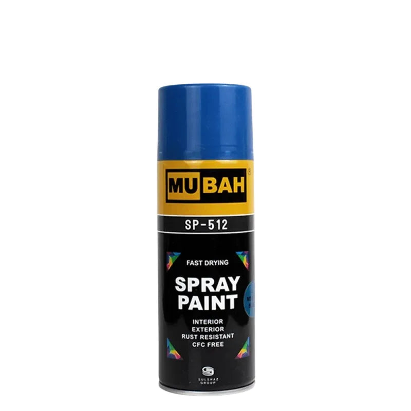 Mubah spray paint No.21 medium blue 400ml for crafts wood metal and decoration
