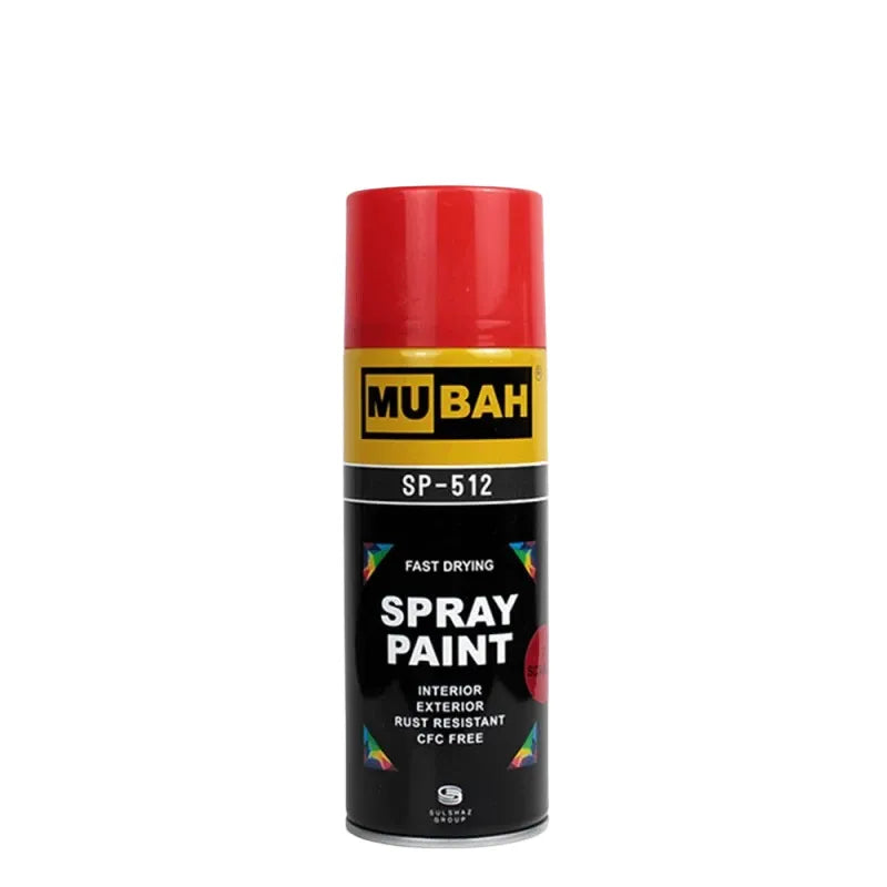 Mubah spray paint No.23 scarlet 400ml for crafts wood metal and decoration