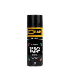 Mubah spray paint No.39 black 400ml for crafts wood metal and decoration