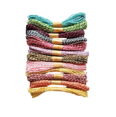 Multi Color Twisted Paper Rope Threads – 12 Pack