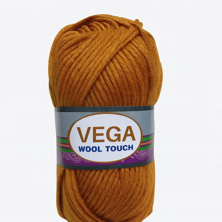 VEGA Wool Touch Yarn Balls Pack of 5 for Crochet and Knitting