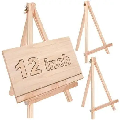 Wooden Tripod Easel Stand for 12.5 x 8 Inches Canvas Display