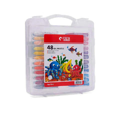 TITI oil pastels crayons colors pack of 48 for kids, students, and art drawing
