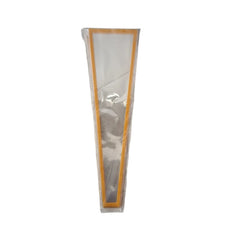 Bouquet Wrapping Sleeve Sheets with Colored Border | Transparent Flower Bouquet Packing Sleeves