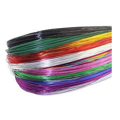 PVC coated iron stocking wire, pack of 10, 80 cm length, for nylon stocking flower DIY and handmade artificial flower crafts