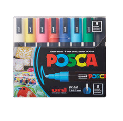 Uni Posca Marker PC-5M set of 8 or 16 acrylic waterproof permanent paint pens