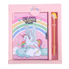 Cute Unicorn diary with Gel Pen with Packing stationery school Gift
