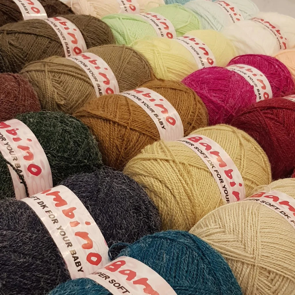 BAMBINO Super Soft DK Yarn Pack of 4 Yarn Balls for Crochet and Knitting

Tags