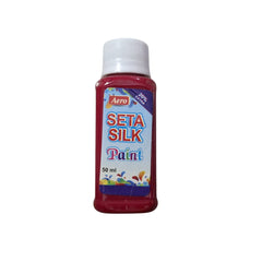 Aero Seta Silk Fabric Paint 50 ml bottle. Available in different Colours for Fabric Painting, Best for Fabric art on Cotton, Lawn, Silk, Organza and Georgette Crinkle.