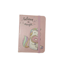 A7 Cute Unicorn-Themed Notebook Diary Set | Magical Design with Elastic Band | Perfect for Kids & Gifts