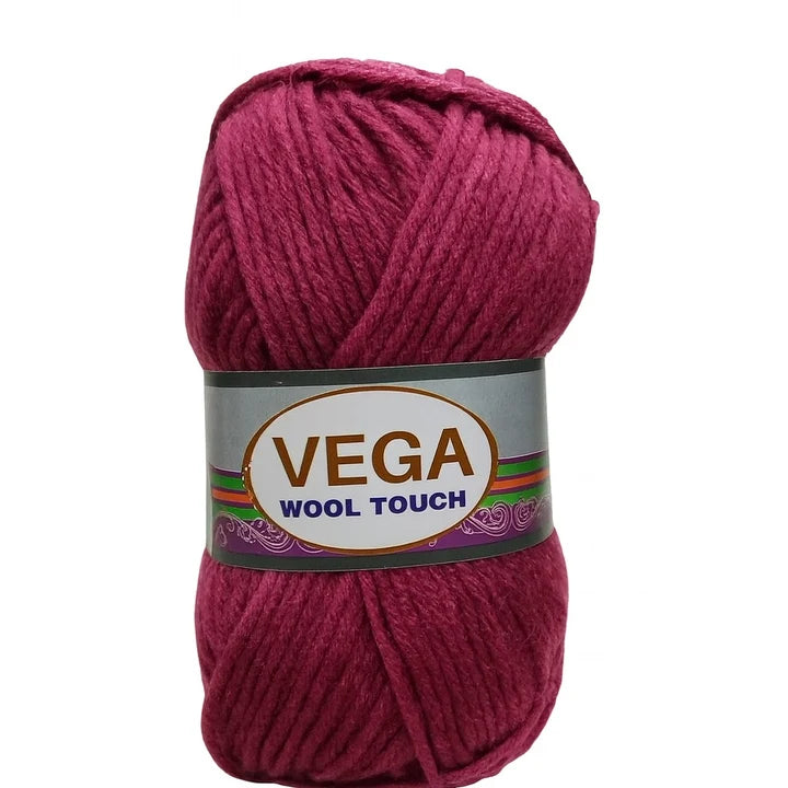VEGA Wool Touch Yarn Balls Pack of 5 for Crochet and Knitting
