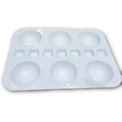 Plastic color mixing palette for watercolor acrylic and poster paint mixing