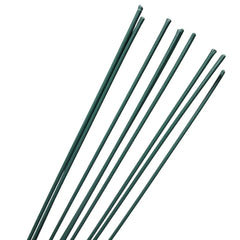 10 Pcs 60cm Length 2mm Green Floral Wire Florist Wire Iron Green Coated Floral Stem Sticks Stub Wire for Garden Crafts