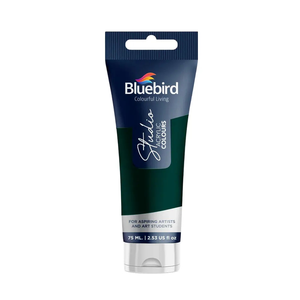 Bluebird studio acrylic colors 75ml paint tubes basic colors for art and painting