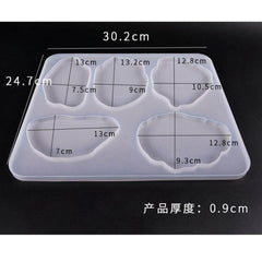 Silicone Coaster Cup Mat Silicone Molds For Crystal Epoxy Resin Digital Pendant Model Supplies 3D DIY Silicone Molds