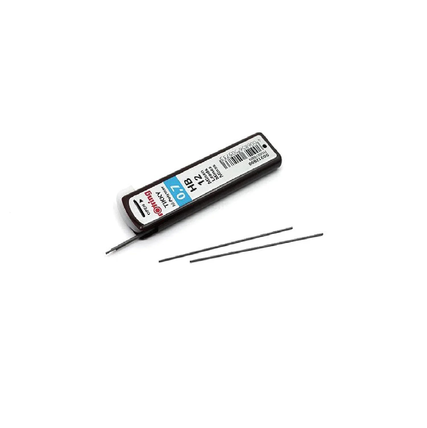 Rotring Tikky 0.7mm HB hi-polymer mechanical pencil leads, ideal for precise writing, sketching, drafting, and school or office use.