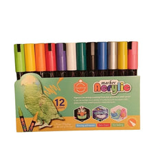 Keep Smiling acrylic marker set of 12 or 24 colors for art, crafts, and DIY projects