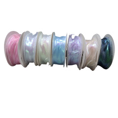 Shimmery 1.5 inch organza ribbon roll, 10-yard decorative ribbon for gift wrapping and craft decoration