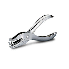 single one hole paper punch machine silver for office and school use