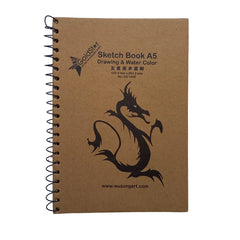 A5 hardbound spiral sketch and watercolor book, ideal for sketching, drawing, and watercolor painting for artists, students, and hobbyists.