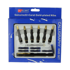 Sky Glory calligraphy ink pen set with 6 interchangeable nibs