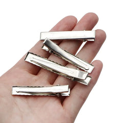 10 Pack Metal Alligator Clips with Teeth Gold and Silver Non-Slip Crocodile Clips