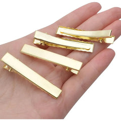 10 Pack Metal Alligator Clips with Teeth Gold and Silver Non-Slip Crocodile Clips