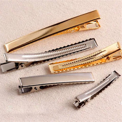 10 Pack Metal Alligator Clips with Teeth Gold and Silver Non-Slip Crocodile Clips